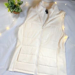 Fila Cream/ Fuzzy Puffer Vest